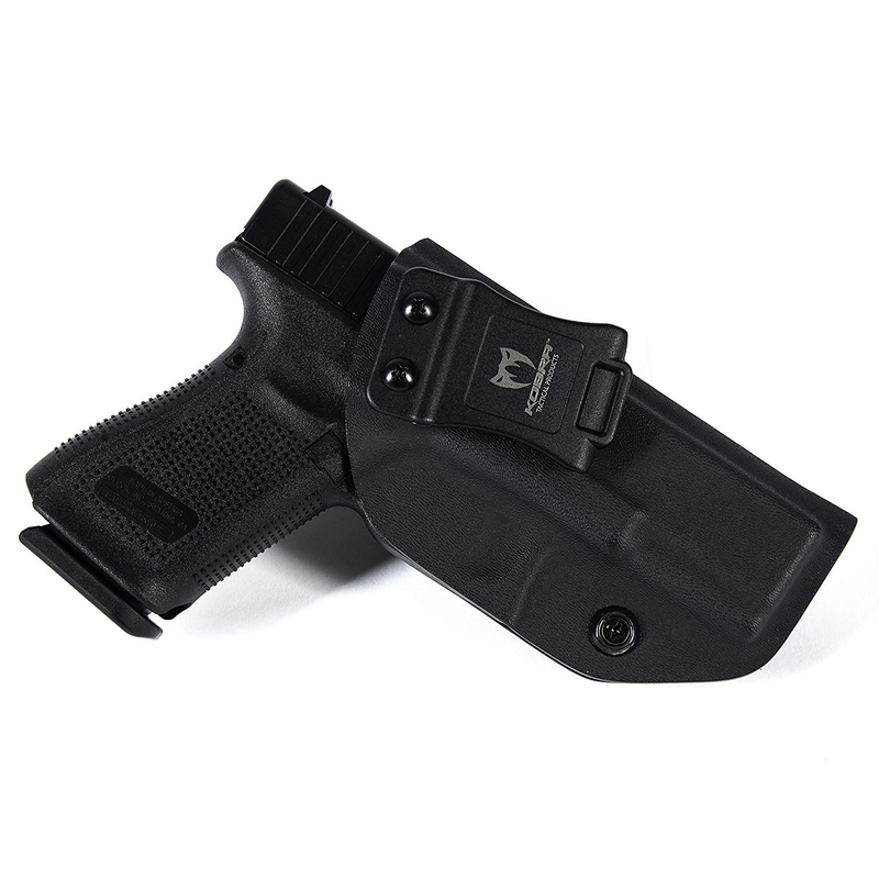 Illustration for article titled KOBRA Products IWB Holster for Glock 19, Glock 19 Holster Fits 19X 23 & 32, Made in USA Kydex IWB Glock Holster, Kydex Glock Concealed Carry Inside Waistband Holster with Adjustable Cant -Right Hand